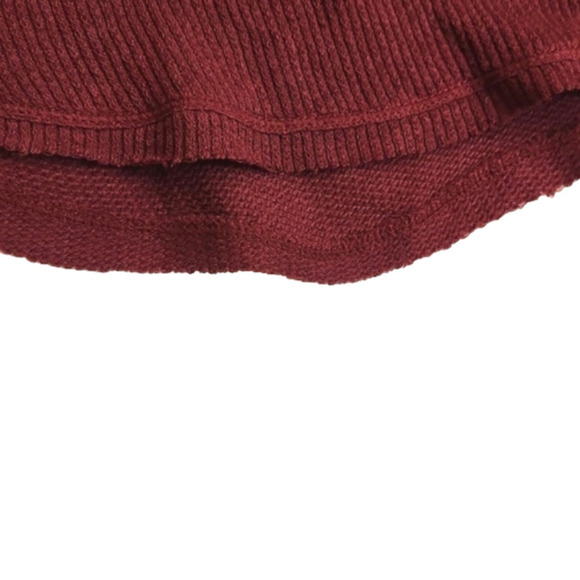 Womens For The Republic maroon v neck knit long sleeve top size Medium. - Picture 11 of 14